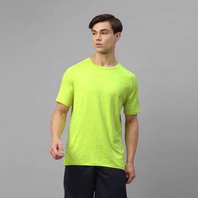 DIDA Solid Men Round Neck Green T-Shirt