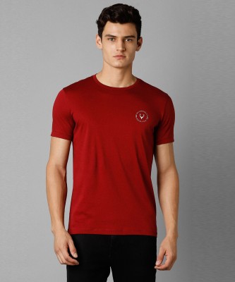 Allen Solly Solid Men Round Neck Red T-Shirt