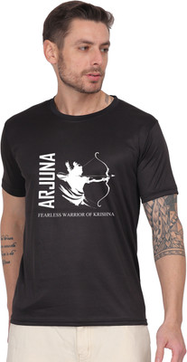 ARTI ARYA TREND Graphic Print Men Round Neck Black T-Shirt