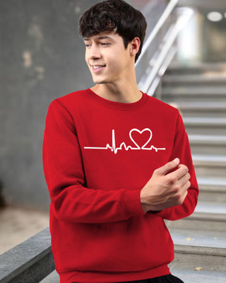 TEESHACK Printed, Typography Men Round Neck Red T-Shirt