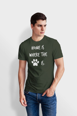 BeU Printed Men Round Neck Green T-Shirt