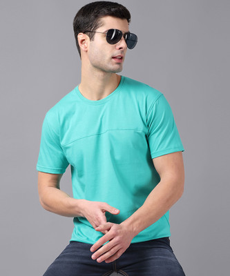 METRONAUT Solid Men Round Neck Light Green T-Shirt