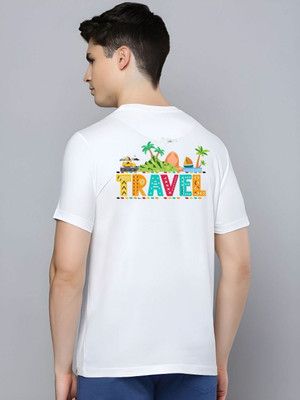 SZN Graphic Print Men Round Neck White T-Shirt