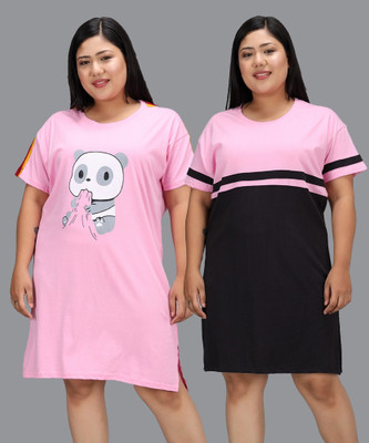 DreamBe Self Design Women Round Neck Multicolor T-Shirt