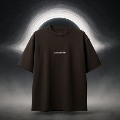 denios Graphic Print, Typography Men Round Neck Black T-Shirt