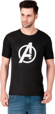 PUREHYPE Graphic Print Men Round Neck Black T-Shirt