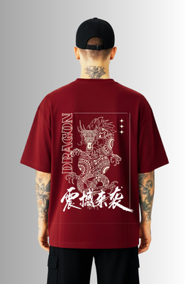 TEESVA Graphic Print Men Round Neck Red T-Shirt
