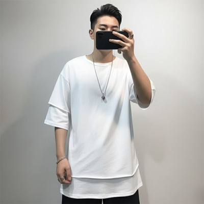 R World Solid Men Round Neck White T-Shirt