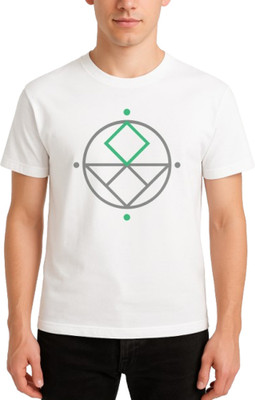 Hippie Shippie Graphic Print Men Round Neck White T-Shirt