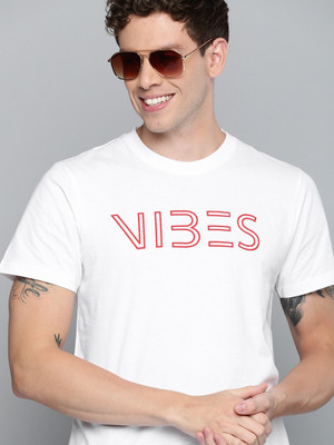 sms creation Graphic Print Men Round Neck White T-Shirt