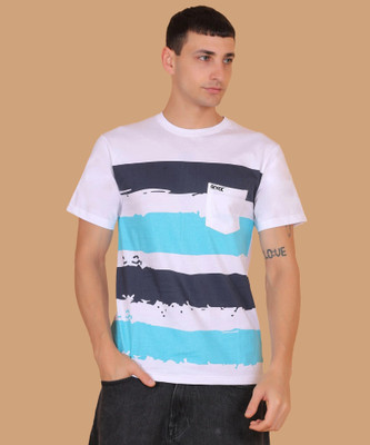 DRIPTHREAD Printed Men Round Neck Multicolor T-Shirt