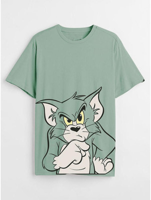 UNICUS APPAREL Printed Men Round Neck Light Green T-Shirt