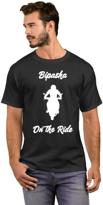 GNS National Printed Men Round Neck White, Black T-Shirt