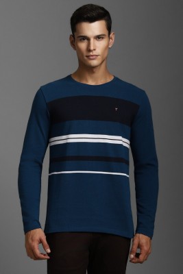 LOUIS PHILIPPE Printed Men Crew Neck Blue T-Shirt