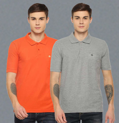 Dollar Solid Men Polo Neck Multicolor T-Shirt