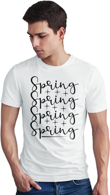 Seek Buy Love Typography Men Round Neck White T-Shirt