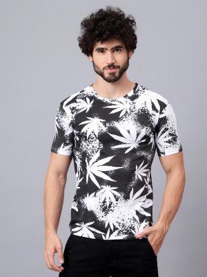 DIAZ Graphic Print Men Round Neck White, Black T-Shirt