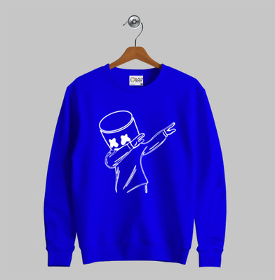 LGGARMENTS Printed Men Round Neck Blue T-Shirt