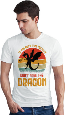 Seek Buy Love Printed Men Round Neck White T-Shirt