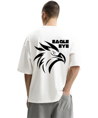 fashnobic Printed Men Round Neck White T-Shirt