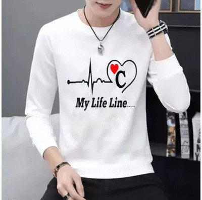 GPGARMNETS Printed Men Round Neck White T-Shirt