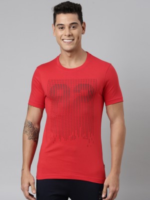 Dixcy Scott Maximus Printed Men Round Neck Red T-Shirt