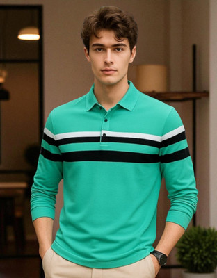 Autna Printed Men Round Neck Green T-Shirt