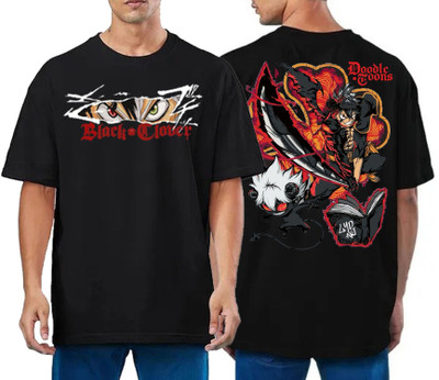 Inferno Printed Men Round Neck Black T-Shirt