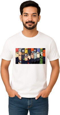 IDrip Graphic Print Men Crew Neck White T-Shirt