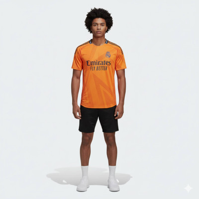 Smv Printed Men Round Neck Orange T-Shirt