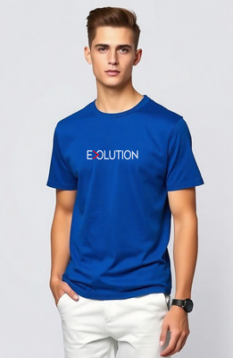 UrGear Graphic Print Men Round Neck Blue T-Shirt