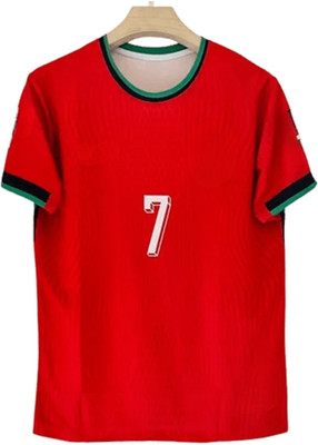 PRASEL Printed Men Round Neck Red T-Shirt