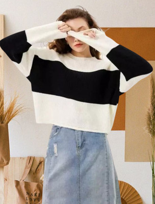 GLOZA CREATION Full Sleeve Self Design Women Sweatshirt