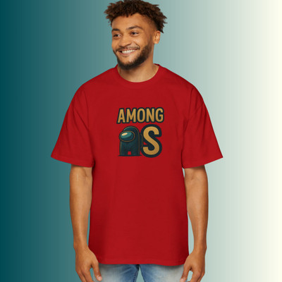 Kattar Printed Men Crew Neck Red T-Shirt