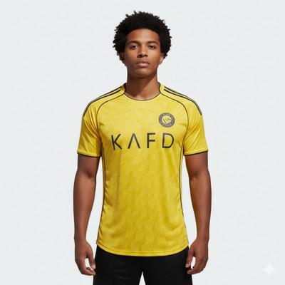 PRASEL Printed Men V Neck Yellow T-Shirt