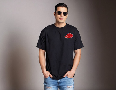 Be Crazy Printed Men Round Neck Black T-Shirt