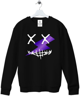 Doomee Printed Men Round Neck Black T-Shirt