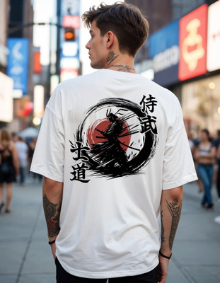 Smartees Printed Men Round Neck White T-Shirt