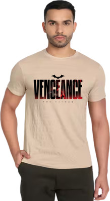 RAR Printed Men Round Neck Beige T-Shirt