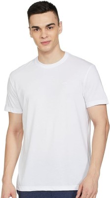 RAHUL Enterprise Solid Men Round Neck Reversible White T-Shirt