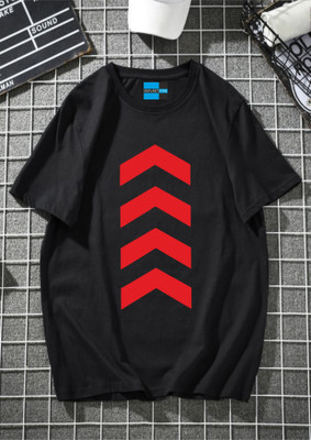 Uniplanet Store Printed Men Round Neck Black T-Shirt