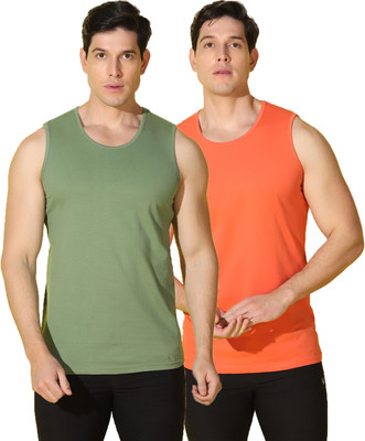 WOOSTRO Solid Men Scoop Neck Multicolor T-Shirt