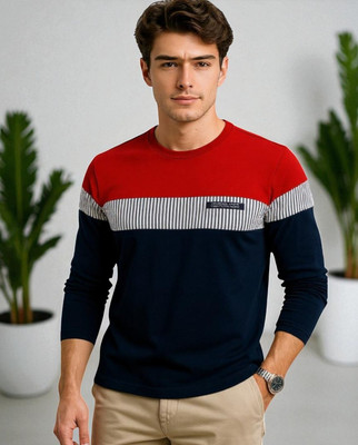 Teezler Printed Men Round Neck Red T-Shirt