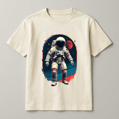 DARK DEVIL Self Design Men Round Neck White T-Shirt