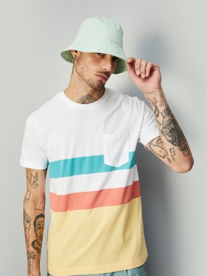 MAX Printed Men Round Neck Multicolor T-Shirt