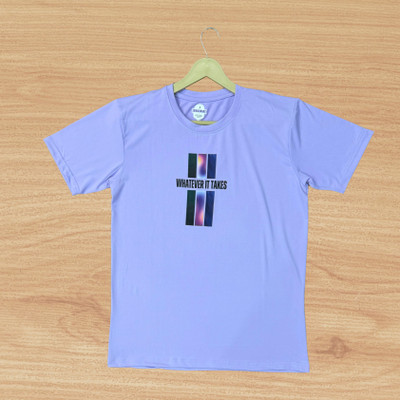 AARADHAYA ENTERPRISES Printed Men Round Neck Purple T-Shirt