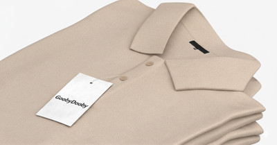 GoobyDooby Solid Men Polo Neck Beige T-Shirt