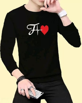 clickwell Printed Men Round Neck Black T-Shirt