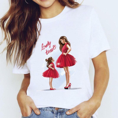 OJSR Printed Women Round Neck White T-Shirt