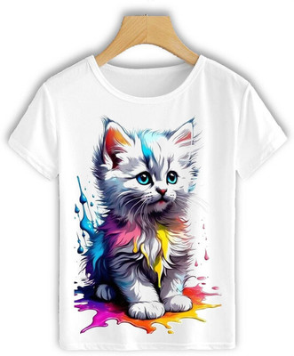 HamsaMART.com Printed Men Round Neck White T-Shirt